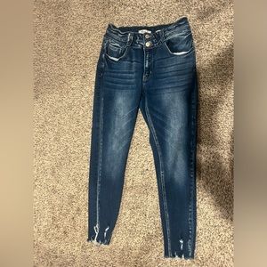 Kancan skinny jeans. Distressed look. Size 28. Excellent condition